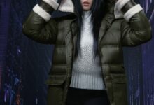 숏 패딩 물결 속 돋보이는 '선미' 롱 패딩 8 선미롱패딩페트레이