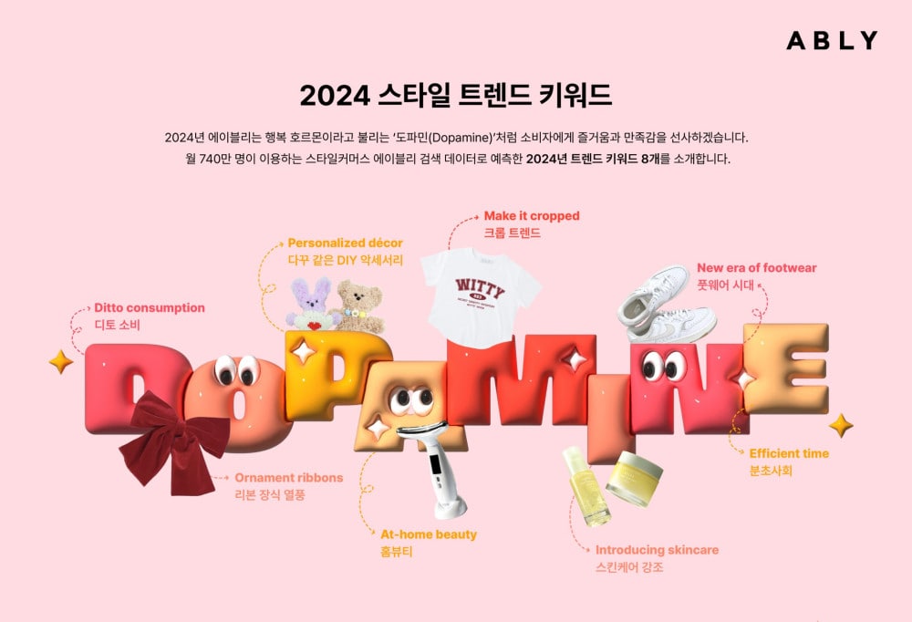 에이블리, 2024 스타일 트렌드 키워드 ‘DOPAMINE’ 선정 | 19