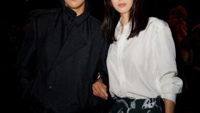 전지현손흥민버버리2024겨울컬렉션쇼