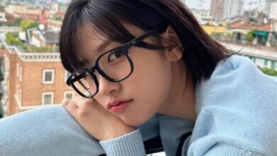 안유진패션스카이블루올해의컬러