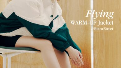 아이유뉴발란스바람막이화보