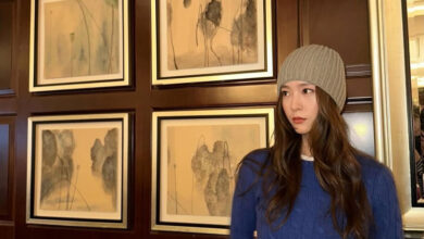 정수정, 겨울 감성을 담은 케이블 니트 스타일링 21 정수정크리스탈정수정패션정수정사복패션정수정데일리룩