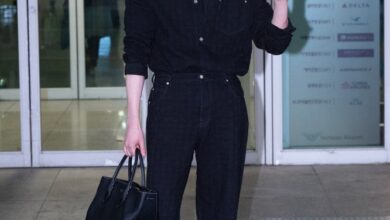 이종석, 시크한 올 블랙룩 9 이종석패션이종석공항패션페라가모