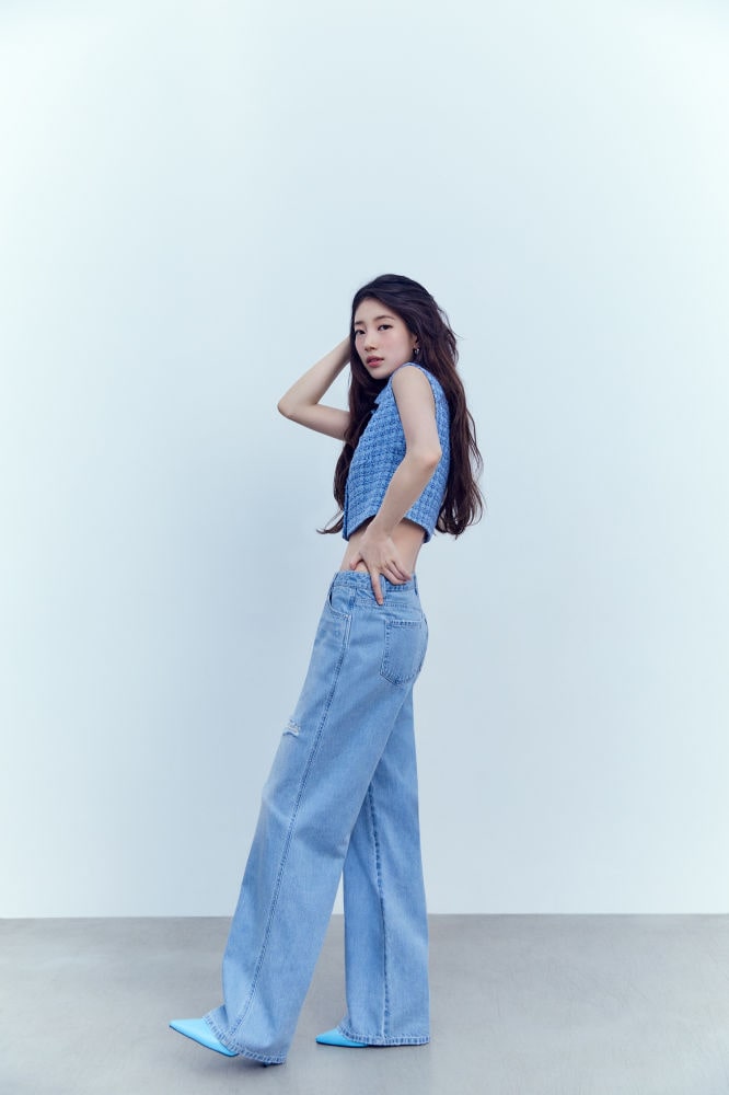 수지의 청량한 봄 데님 스타일링 | 4