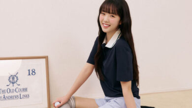 지예은필드룩지예은골프웨어지예은르꼬끄골프