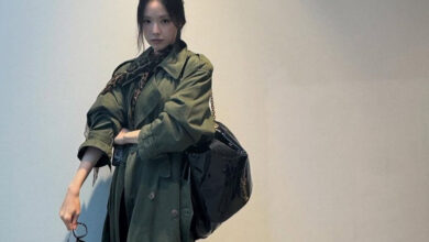 손나은패션손나은트렌치코트손나은스타일