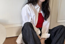 신시아, 지금 입기 딱 좋은 셔츠 레이어드 룩 9 신시아셔츠스타일링신시아패션신시아데일리룩