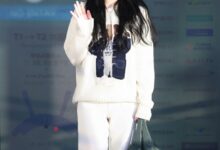 있지류진공항패션여아이돌공항패션