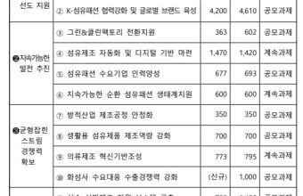 K섬유패션 글로벌진출 확대 위해 230억원 지원한다