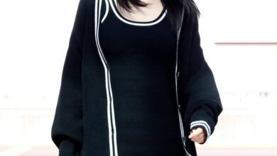김태리, 블랙 미니 드레스로 완성한 힙한 애슬레저 룩 11 김태리공항패션김태리알로alo