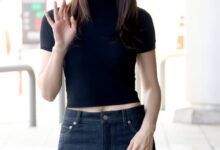 정수정(크리스탈), 니트 탑에 데님 한 장으로 럭셔리하게 11 정수정공항패션랄프로렌